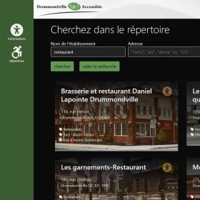 site drummondvilleaccessible de l'APHD
