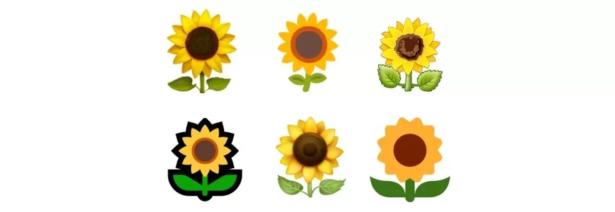 exemple du même emoji sur différentes plateformes